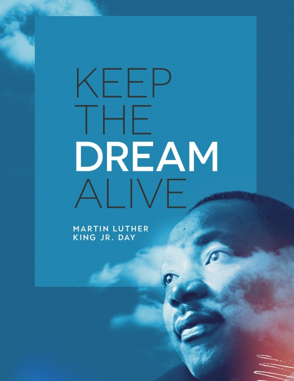 MLK Day Dream Church Flyer