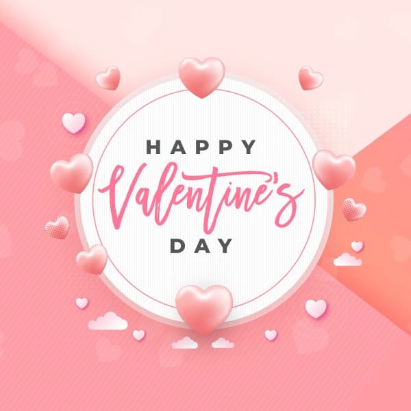 Valentine's Day Pink Social Media Graphic