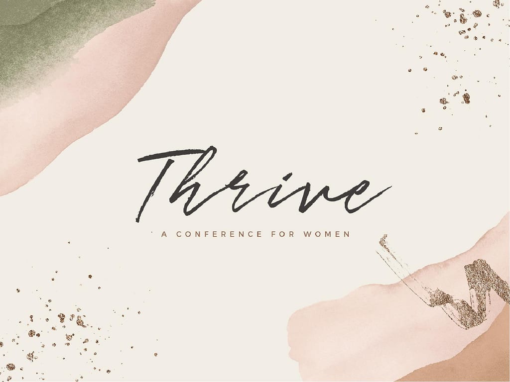 ShareFaith Media » Thrive Women’s Conference Church Bifold Bulletin