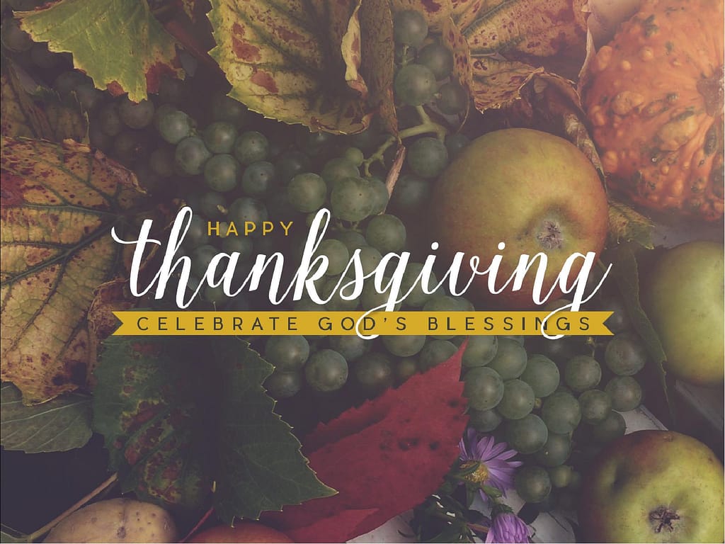 Thanksgiving Celebrate God's Blessing Religious PowerPoint