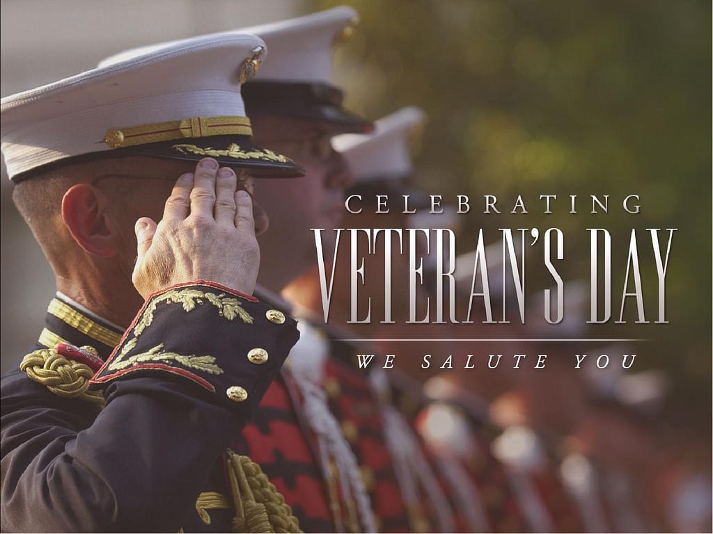 Celebrating Veterans Day We Salute You Church PowerPoint