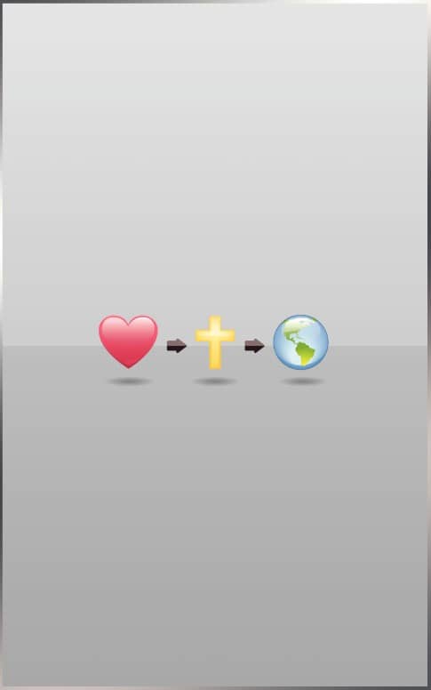 Heart, Cross, and Earth Valentines Bulletin Cover
