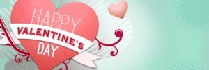 Happy Valentine's Day Website Banner