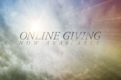 Online Giving Now Available Video Loop for Church