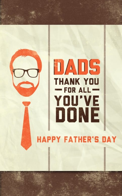 Father's Day Bulletins Poster for Fathers Day