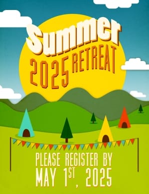 Summer Retreat Church Flyer