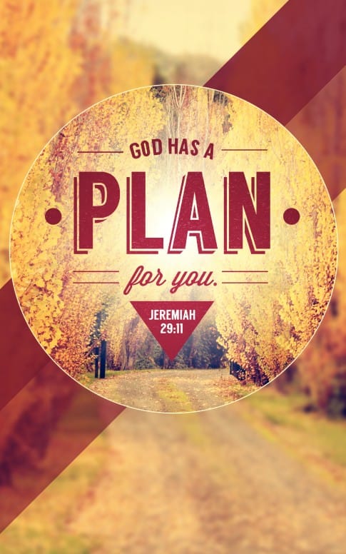 God Has a Plan Church Bulletin Cover