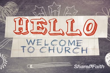 Welcome to Church Chalkboard Video Loop