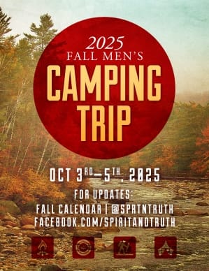 My Help Comes From You Camping Trip Ministry Flyer