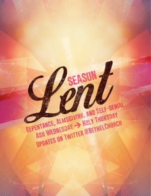 Season of Lent Religious Flyer