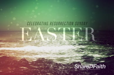 Faith Through Tides Christian Easter Greeting Video Loop