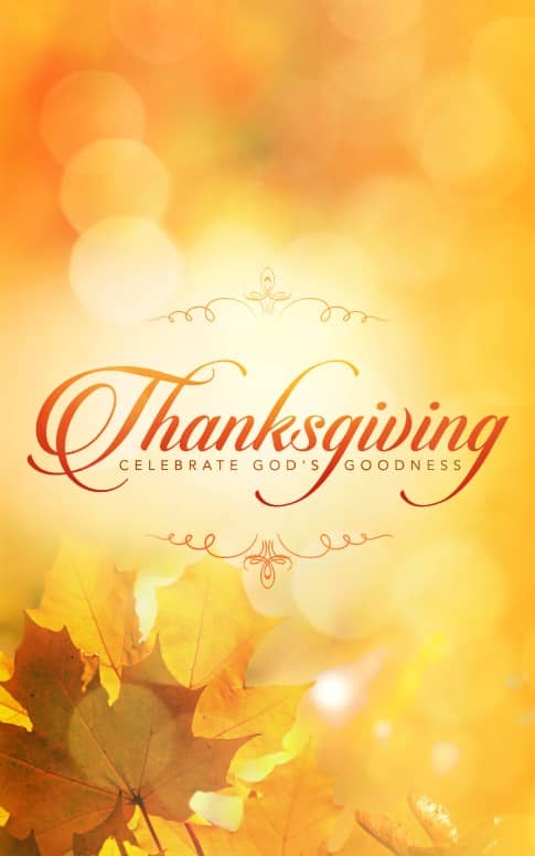 Thanksgiving Celebrate God's Goodness Christian Bulletin