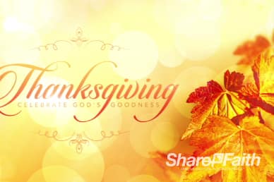 Thanksgiving Celebrate God's Goodness Worship Video Loop