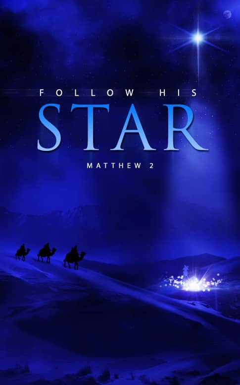Follow His Star Christian Bulletin