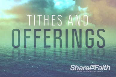 Following Jesus Church Tithes and Offerings Motion Background