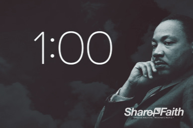 Martin Luther King Jr Day Church One Minute Countdown Timer