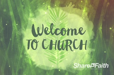 Palm Sunday Religious Welcome Video Background