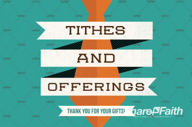 Father's Day Thanks Christian Tithes and Offerings Motion Video