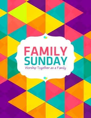 Family Sunday Worship Flyer