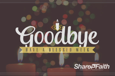 Christmas Eve Candlelight Service Ministry Goodbye Video Loop