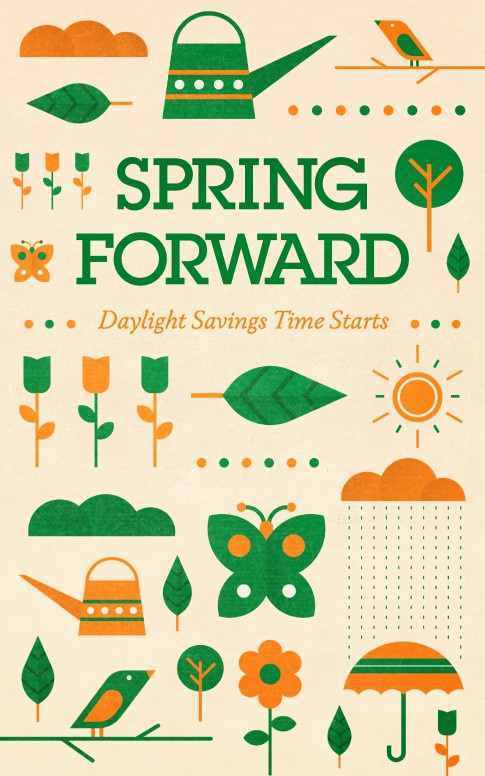 Spring Forward Daylight Saving Church Bulletin