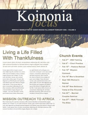 Kingdom of Heaven Wheat Church Newsletter