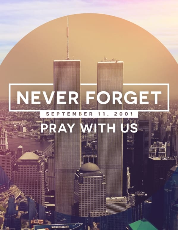 September 11 World Trade Center Memorial Flyer