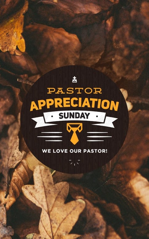 Pastor Appreciation Day Fall Bulletin