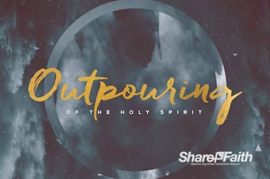 Outpouring of the Holy Spirit Title Motion Graphic