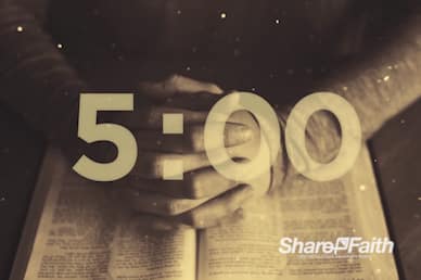 Scripture On Praying Countdown Timer