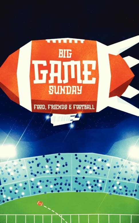 Super Sunday Big Game Church Bulletin