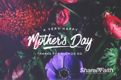 Mother's Day Flower Church Motion Graphic