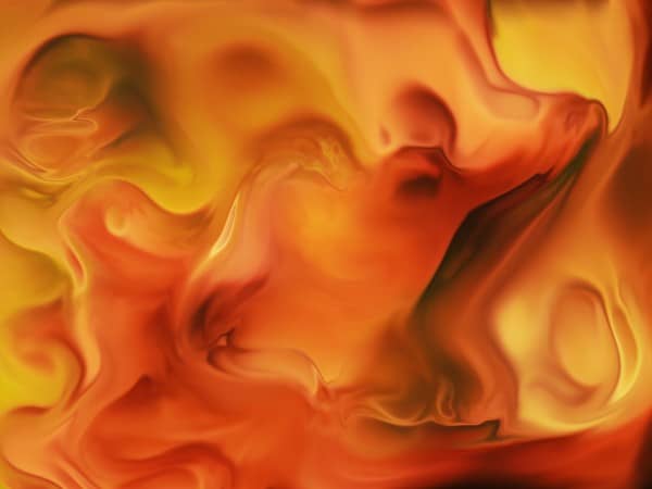 Orange Paint Swirl Abstract Worship Background
