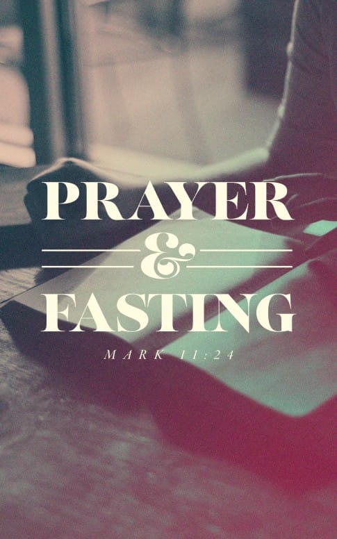Prayer And Fasting Sermon Bulletin Template