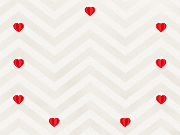 Paper Hearts Valentine's Day Worship Background