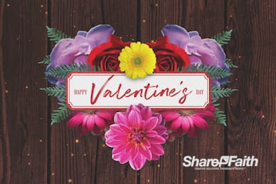 Valentine's Day Floral Church Motion Graphic