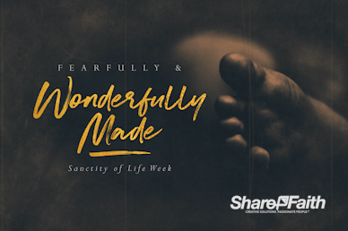 Fearfully & Wonderfully Made Church Motion Graphic