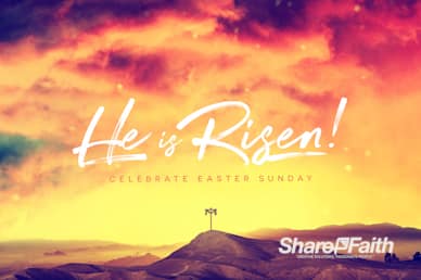 He Is Risen Easter Cross Service Bumper Video