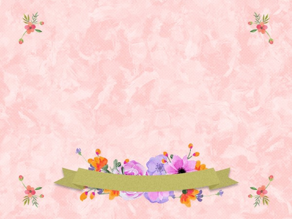 Happy Mother's Day Floral Banner Worship Background