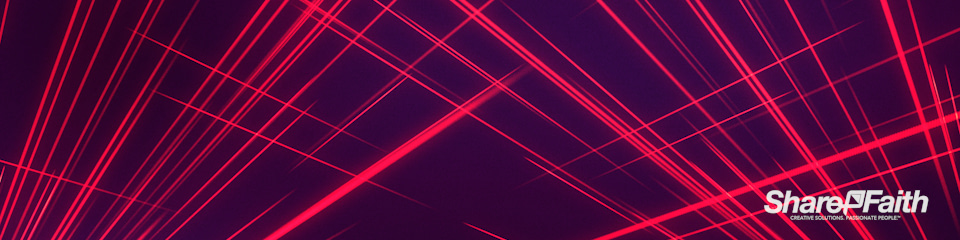 Abstract Lines Laser Light Triple Wide Worship Video Background