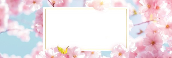 Mother's Day Cherry Blossom Church Website Banner