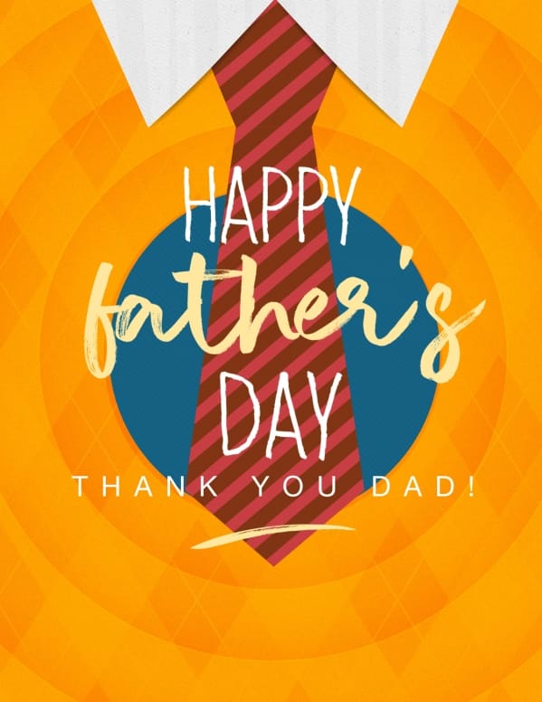 Happy Father's Day Argyle Flyer Template