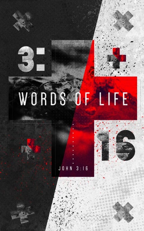 Words of Life John 3:16 Sermon Bulletin Cover