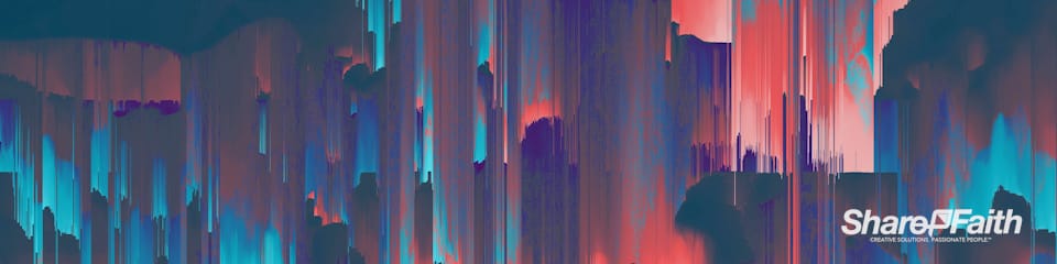 Pixel Bleed Distortion Triple Wide Video Background
