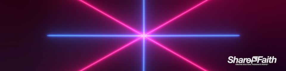Laser Crossbeam Triple Wide Worship Video
