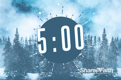 Winter Retreat Snowy Countdown Video