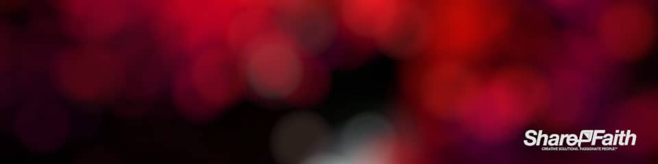 Dark Red Bokeh Triple Wide Motion Background