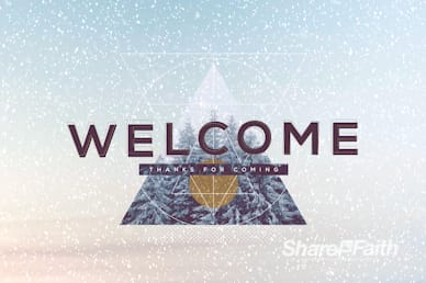 Merry Christmas Winter Welcome Motion Graphic
