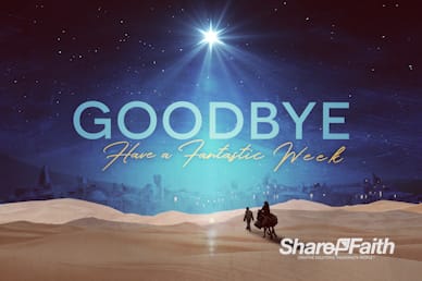 Christmas Journey Goodbye Motion Graphic