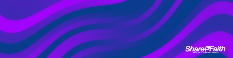 Purple Pixel Waves Triple Wide Motion Background